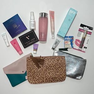 7 Piece Makeup Mystery Beauty Glam Bag Bundle, Ipsy Bag